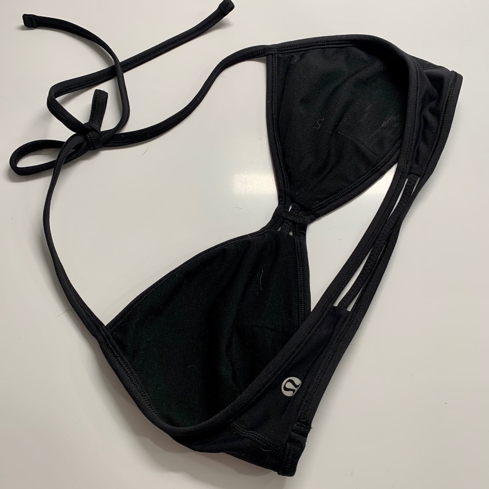 Lululemon Black size 6 halter bra - Picture 2 of 4